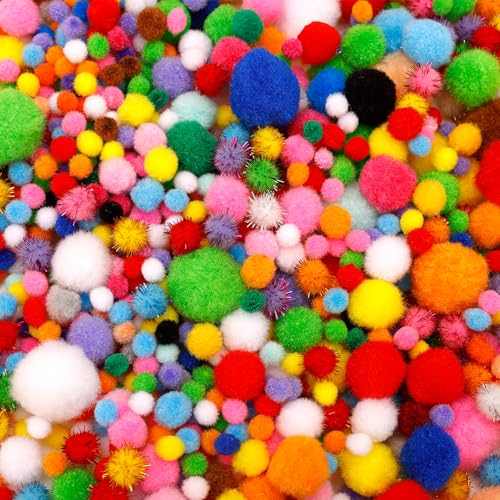 ENLACE Pompons zum Basteln, 1000 Stück Bunt Mini Pom Poms, 1-3 cm Bunte Pompom für Handwerk Herstellung, Filzkugeln Bunt, Bommel zum Basteln für DIY Kreativen Handwerk Dekorationen ENLACE Pompons zum Basteln, 1000 Stück Bunt Mini Pom Poms, 1-3 cm Bunte Pompom für Handwerk Herstellung, Filzkugeln Bunt, Bommel zum Basteln für DIY Kreativen Handwerk Dekorationen von ENLACE