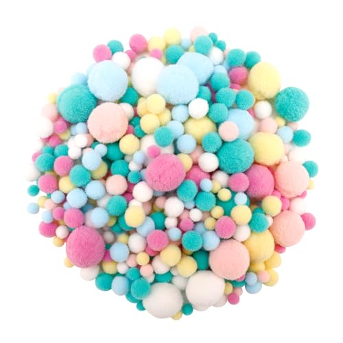 ENLACE Pompons zum Basteln, 400 Stück 1-3 cm Mini Pompons Bälle Kleine Bommeln Kugeln, Filzkugeln Bunt, Bommel zum Basteln für DIY Kreative Handwerk Dekorationen, Partydekoration, Bunte Helle ENLACE Pompons zum Basteln, 400 Stück 1-3 cm Mini Pompons Bälle Kleine Bommeln Kugeln, Filzkugeln Bunt, Bommel zum Basteln für DIY Kreative Handwerk Dekorationen, Partydekoration, Bunte Helle von ENLACE