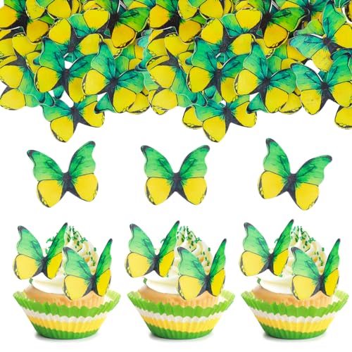 ENLACE Schmetterlinge Tortendeko Essbare Schmetterlinge Deko Torte,48 Stück Esspapier Schmetterlinge Cupcake Topper,Grüner Schmetterling Kuchen Dekoration,Essbare Tortendeko für Hochzeit,Geburtstag ENLACE Schmetterlinge Tortendeko Essbare Schmetterlinge Deko Torte,48 Stück Esspapier Schmetterlinge Cupcake Topper,Grüner Schmetterling Kuchen Dekoration,Essbare Tortendeko für Hochzeit,Geburtstag von ENLACE