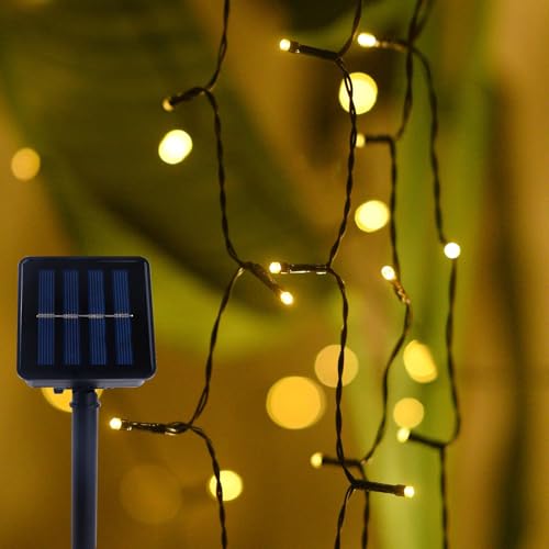 ENLACE Solar Lichterkette Außen, 5M 20 LED Warmweiß Solarlichterkette Wetterfest, 8 Modi Solar Lichterkette Aussen für Garten, Balkon, Terrasse, Hochzeit, Weihnachten, Party Deko ENLACE Solar Lichterkette Außen, 5M 20 LED Warmweiß Solarlichterkette Wetterfest, 8 Modi Solar Lichterkette Aussen für Garten, Balkon, Terrasse, Hochzeit, Weihnachten, Party Deko von ENLACE