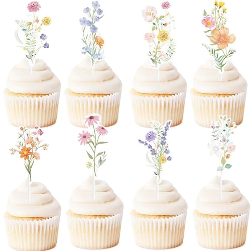 ENLACE Wildblumen Tortendeko Geburtstag Blumen Deko Torte,36 Stück Blumen Cupcake Topper Babyparty Mädchen Junge,Wildblumen Cake Topper Baby,Blumen Muffin Deko für Geburtstag Hochzeit Taufe Babyshower ENLACE Wildblumen Tortendeko Geburtstag Blumen Deko Torte,36 Stück Blumen Cupcake Topper Babyparty Mädchen Junge,Wildblumen Cake Topper Baby,Blumen Muffin Deko für Geburtstag Hochzeit Taufe Babyshower von ENLACE