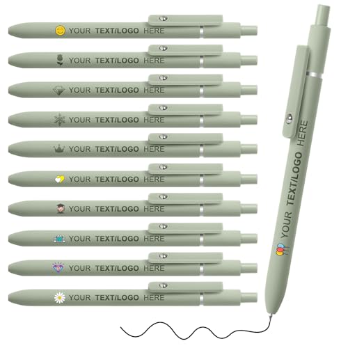 ENOMY Kugelschreiber Personalisiert mit Gravur/Logo/Name Kugelschreiber Hochwertig in Großpackung mit Schwarzer Tinte Stift Personalisiert Personalisierte Geschenke für Firmen Büros Hochschu ENOMY Kugelschreiber Personalisiert mit Gravur/Logo/Name Kugelschreiber Hochwertig in Großpackung mit Schwarzer Tinte Stift Personalisiert Personalisierte Geschenke für Firmen Büros Hochschu von ENOMY