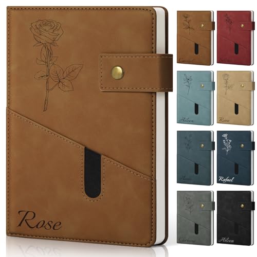 ENOMY Notizbuch A5 Personalisiert Tagebuch Leder Individuelles Notizheft mit Namen Bild Hardcover Notizbuch für Business Studium Geschenke ENOMY Notizbuch A5 Personalisiert Tagebuch Leder Individuelles Notizheft mit Namen Bild Hardcover Notizbuch für Business Studium Geschenke von ENOMY