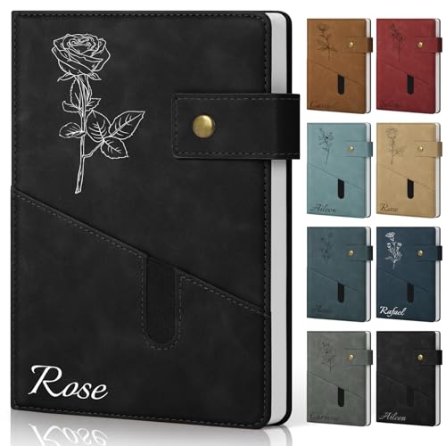 ENOMY Notizbuch A5 Personalisiert Tagebuch Leder Individuelles Notizheft mit Namen Bild Hardcover Notizbuch für Business Studium Geschenke ENOMY Notizbuch A5 Personalisiert Tagebuch Leder Individuelles Notizheft mit Namen Bild Hardcover Notizbuch für Business Studium Geschenke von ENOMY