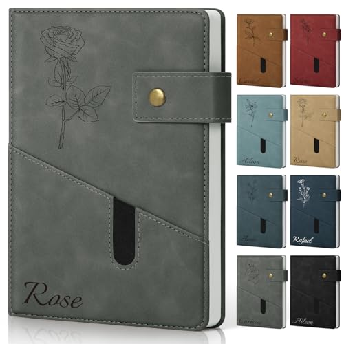 ENOMY Notizbuch A5 Personalisiert Tagebuch Leder Individuelles Notizheft mit Namen Bild Hardcover Notizbuch für Business Studium Geschenke ENOMY Notizbuch A5 Personalisiert Tagebuch Leder Individuelles Notizheft mit Namen Bild Hardcover Notizbuch für Business Studium Geschenke von ENOMY
