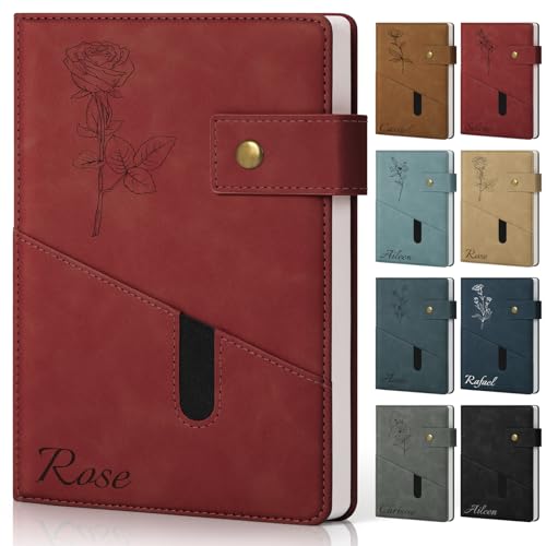 ENOMY Notizbuch A5 Personalisiert Tagebuch Leder Individuelles Notizheft mit Namen Bild Hardcover Notizbuch für Business Studium Geschenke ENOMY Notizbuch A5 Personalisiert Tagebuch Leder Individuelles Notizheft mit Namen Bild Hardcover Notizbuch für Business Studium Geschenke von ENOMY