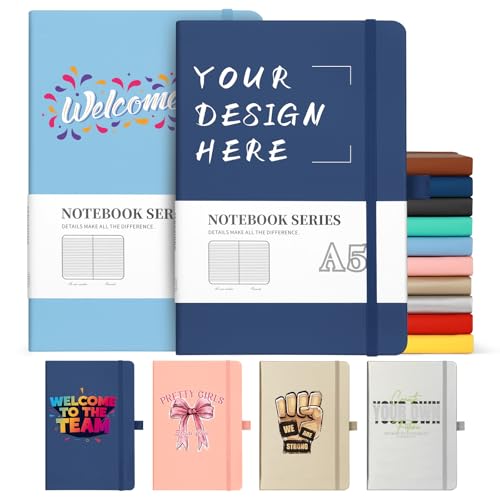 ENOMY Personalisiert Notizbuch A2 Tagebuch Liniertes Personalisiertes Notizheft mit Logo/Text Hardcover-Notizbuch für Büro Schule ENOMY Personalisiert Notizbuch A2 Tagebuch Liniertes Personalisiertes Notizheft mit Logo/Text Hardcover-Notizbuch für Büro Schule von ENOMY