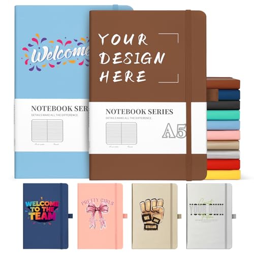 ENOMY Personalisiert Notizbuch A4 Tagebuch Liniertes Personalisiertes Notizheft mit Logo/Text Hardcover-Notizbuch für Büro Schule Braun ENOMY Personalisiert Notizbuch A4 Tagebuch Liniertes Personalisiertes Notizheft mit Logo/Text Hardcover-Notizbuch für Büro Schule Braun von ENOMY