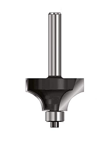 ENT 09814 Viertelstabfräser HW, Schaft (S) 8 mm, Durchmesser (D) 31,8 mm, NL 15,9 mm, R 9,5 mm, SL 32 mm, mit Kugellager von ENT European Norm Tools
