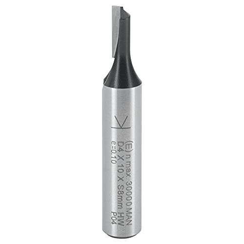 ENT 10044 Nutfräser HW, Schaft (S) 8 mm, Durchmesser (D) 4 mm, NL 10 mm, Z1, SL 32 mm, GL 48 mm von ENT European Norm Tools