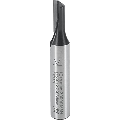 ENT 10046 Nutfräser HW, Schaft (S) 8 mm, Durchmesser (D) 5 mm, NL 12,7 mm, Z1, SL 32 mm, GL 50 mm von ENT European Norm Tools