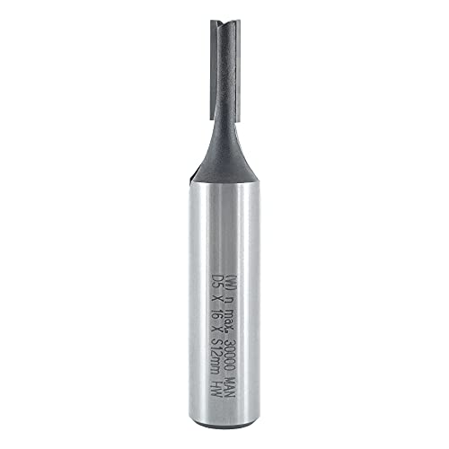 ENT 10507 Nutfräser HW, Schaft (S) 12 mm, Durchmesser (D) 5 mm, NL 16 mm, SL 40 mm, GL 65 mm von ENT European Norm Tools