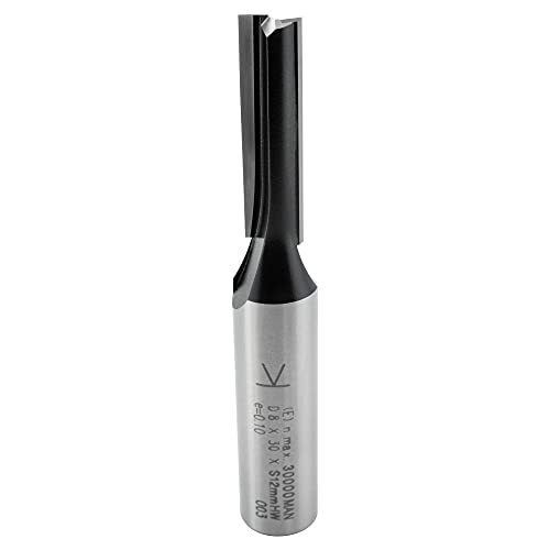 ENT 10517 Nutfräser HW, Schaft (S) 12 mm, Durchmesser (D) 8 mm, NL 30 mm, SL 40 mm, GL 77 mm von ENT European Norm Tools