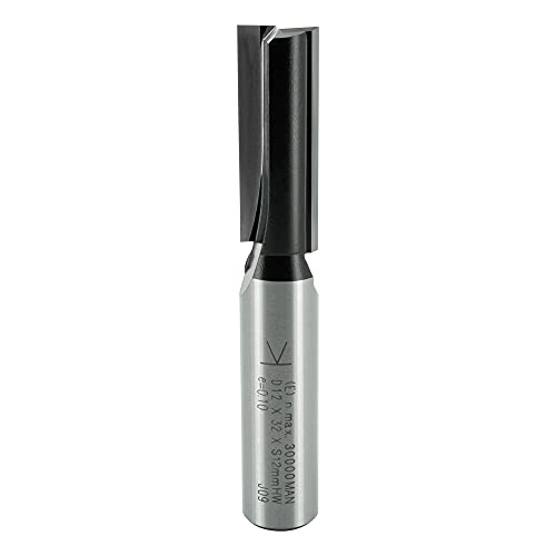 ENT 10526 Nutfräser HW, Schaft (S) 12 mm, Durchmesser (D) 12 mm, NL 32 mm, SL 40 mm, GL 76 mm von ENT European Norm Tools