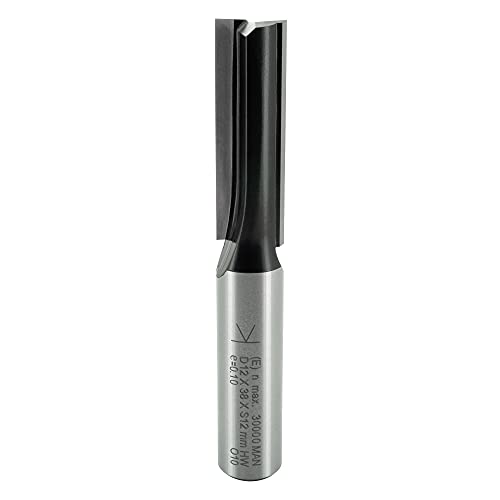 ENT 10527 Nutfräser HW, Schaft (S) 12 mm, Durchmesser (D) 12 mm, NL 38 mm, SL 40 mm, GL 82 mm von ENT European Norm Tools
