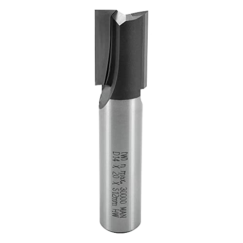 ENT 10536 Nutfräser HW, Schaft (S) 12 mm, Durchmesser (D) 14 mm, NL 20 mm, SL 40 mm, GL 62 mm von ENT European Norm Tools
