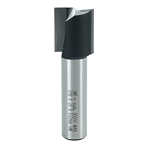 ENT 10552 Nutfräser HW, Schaft (S) 12 mm, Durchmesser (D) 18 mm, NL 20 mm, SL 40 mm, GL 60 mm von ENT European Norm Tools