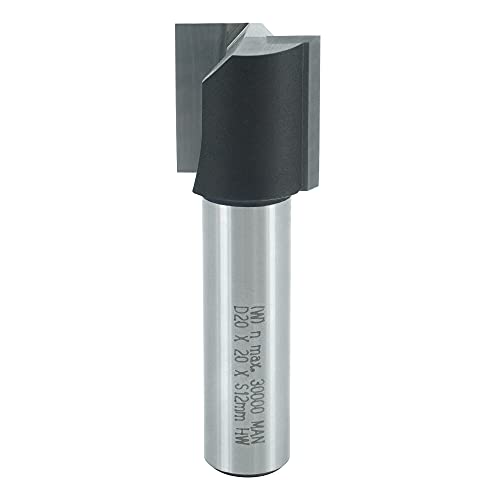 ENT 10564 Nutfräser HW, Schaft (S) 12 mm, Durchmesser (D) 20 mm, NL 20 mm, SL 40 mm, GL 60 mm von ENT European Norm Tools