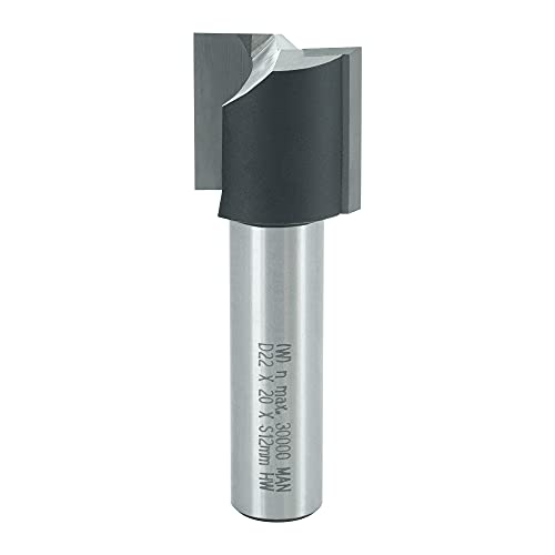 ENT 10566 Nutfräser HW, Schaft (S) 12 mm, Durchmesser (D) 22 mm, NL 20 mm, SL 40 mm, GL 60 mm von ENT European Norm Tools