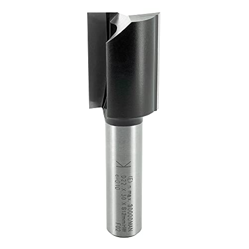 ENT 10568 Nutfräser HW, Schaft (S) 12 mm, Durchmesser (D) 22 mm, NL 30 mm, SL 40 mm, GL 70 mm von ENT European Norm Tools