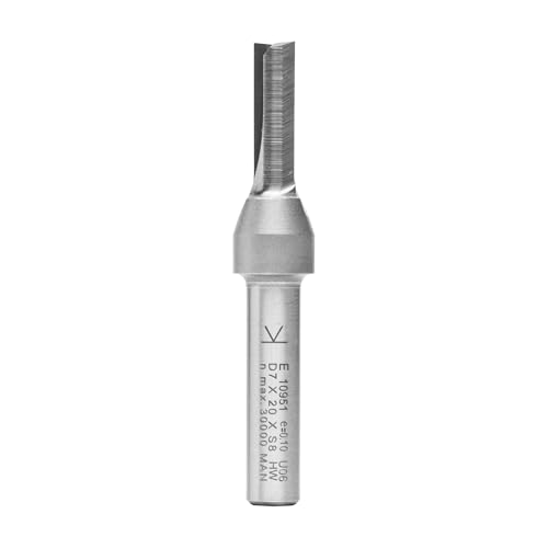 ENT 10951 Nutfräser HW, Schaft (S) 8 mm, Durchmesser (D) 7 mm, NL 20 mm, SL 32 mm, GL 66 mm, mit Hartmetall Grundschneide von ENT European Norm Tools