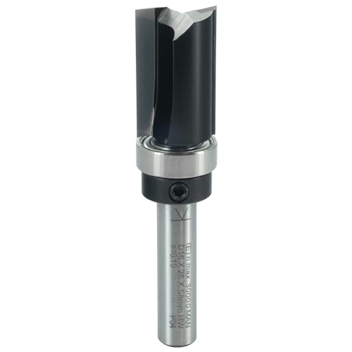 ENT 11656 Bündigfräser HW, Schaft (S) 8 mm, Durchmesser (D) 16 mm, NL 25 mm, SL 32 mm, GL 62 mm, mit Kugellager am Schaft von ENT European Norm Tools