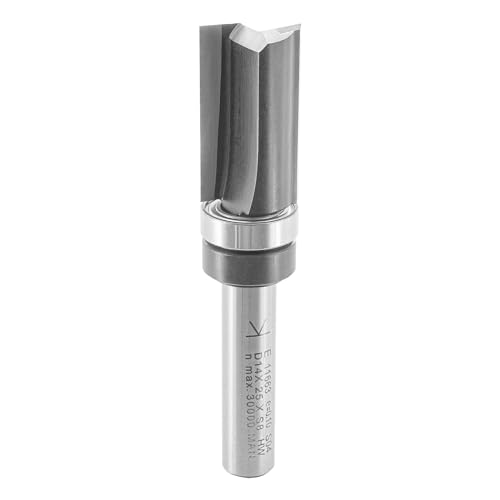 ENT 11663 Bündigfräser HW, Schaft (S) 8 mm, Durchmesser (D) 14 mm, NL 25 mm, SL 32 mm, GL 68 mm, mit Kugellager am Schaft von ENT European Norm Tools