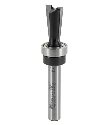 ENT 11704 Zinkenfräser HW für metrische Zinkenschablone mit KL 16 mm, Durchmesser (D) 12,7 mm, E 8°, NL 19,05 mm, S 8 mm, SL 38 mm von ENT European Norm Tools