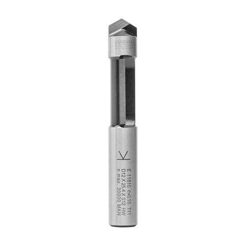 ENT 11810 Ausstechfräser und Kopierfräser HW, Schaft (S) 12 mm, Durchmesser (D) 12 mm, NL 25,4 mm, SL 40 mm, GL 84 mm von ENT European Norm Tools