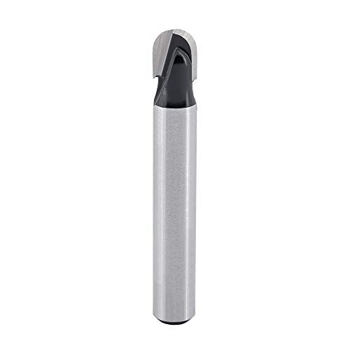 ENT 12200 Hohlkehlfräser HW, Schaft (S) 6 mm, Radius (R) 3 mm, (D) 6 mm, NL 6 mm, SL 32 mm, zweischneidig, Holzbearbeitung, Oberfräse von ENT European Norm Tools