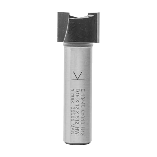ENT 13440 Planfräser HW, Schaft (S) 12 mm, Durchmesser (D) 19 mm, NL 12 mm, SL 40 mm, GL 52 mm von ENT European Norm Tools