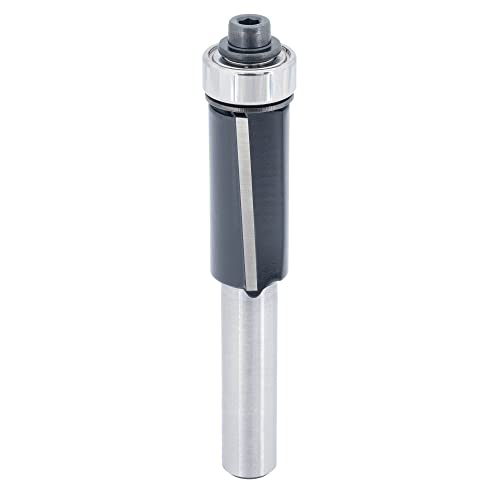 ENT 13460 Bündigfräser HW, Schaft (S) 8 mm, Durchmesser (D) 12,7 mm, NL 25,4 mm, SL 32 mm, GL 69 mm, mit Achswinkel und mit Kugellager strinseitig von ENT European Norm Tools