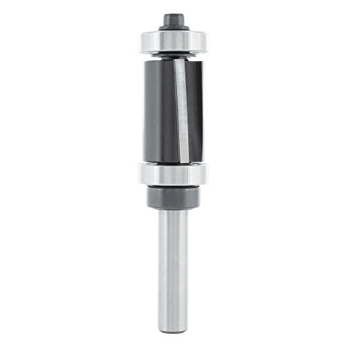 ENT 13472 Bündigfräser mit Achswinkel HW, Schaft (S) 8 mm, Durchmesser (D) 18 mm, NL 25,4 mm, SL 32 mm, mit 2 Kugellager von ENT European Norm Tools