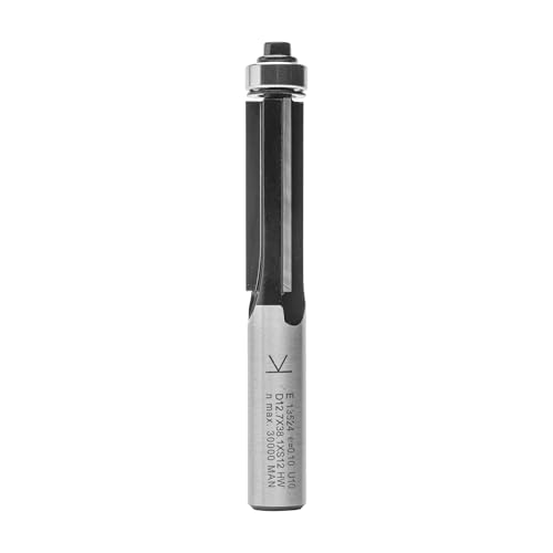 ENT 13524 Bündigfräser HW, Schaft (S) 12 mm, Durchmesser (D) 12,7 mm, NL 38,1 mm, Z3, SL 40 mm, GL 92,5 mm, mit Kugellager von ENT European Norm Tools