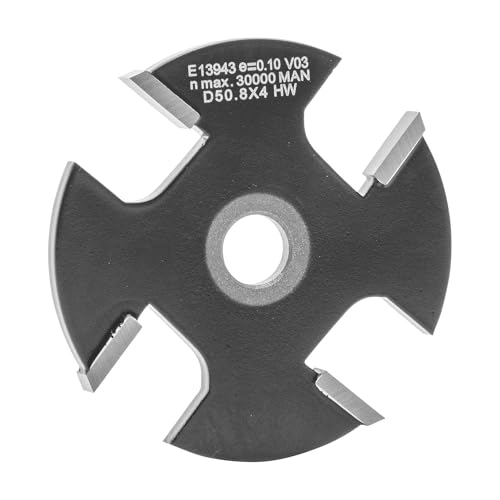 ENT 13943 Scheibennutfräser HW, Schaft (S) 8 mm, Durchmesser (D) 50,8 mm, NL 4 mm, Z4 von ENT European Norm Tools