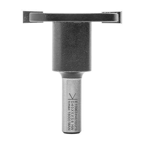 ENT 13963 Scheibennutfräser HW, Schaft (S) 8 mm, Durchmesser (D) 40 mm, NL 5 mm, GL 50 mm, auf Aufnahmedorn montiert von ENT European Norm Tools