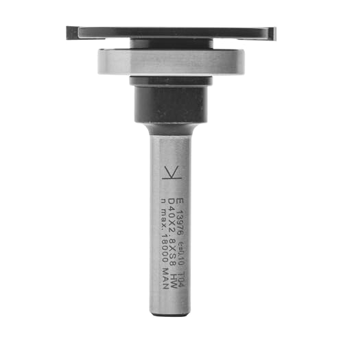 ENT 13976 Scheibennutfräser HW (HM), Schaft (C) 8 mm, Durchmesser (A) 40 mm, B 2,8 mm, d 28 mm, T 6 mm, GL 55 mm, auf Spindel montiert mit Kugellager 28 mm von ENT European Norm Tools
