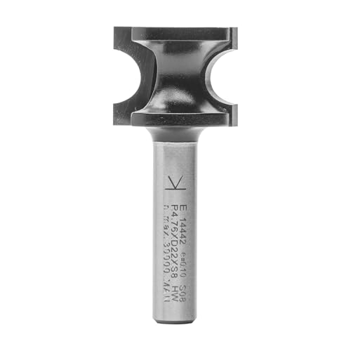 ENT 14442 Halbstabfräser HW, Schaft (S) 8 mm, Durchmesser (D) 22,3 mm, NL 17,9 mm, R 4,76 mm, SL 32 mm, Halbstab Ø 22,3 mm von ENT European Norm Tools
