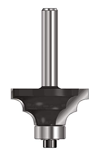 ENT 14502 Doppelradienfräser HW (HM), Schaft (C) 8 mm, Durchmesser (A) 38,1 mm, B 17,5 mm, R 6,35 mm, D 32 mm, mit Kugellager von ENT European Norm Tools