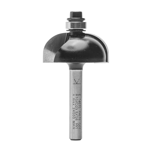 ENT 14616 Hohlkehlfräser HW, Schaft (S) 6 mm, Durchmesser (D) 29,5 mm, NL 12,7 mm, R 10 mm, SL 32 mm, mit Kugellager von ENT European Norm Tools