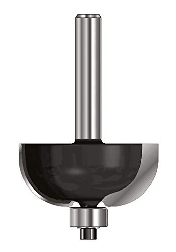ENT 14670 Hohlkehlfräser HW, Schaft (S) 8 mm, Durchmesser (D) 22,2 mm, NL 12,7 mm, R 6,35 mm, SL 32 mm, mit Kugellager von ENT European Norm Tools