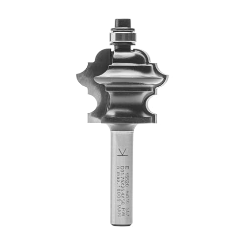 ENT 15520 Multiformfräser HW, Schaft (S) 8 mm, Durchmesser (D) 31,8 mm, NL 25,4 mm, R1 3,2 mm, R2 4 mm, R3 4,8 mm, SL 32 mm, mit Kugellager von ENT European Norm Tools