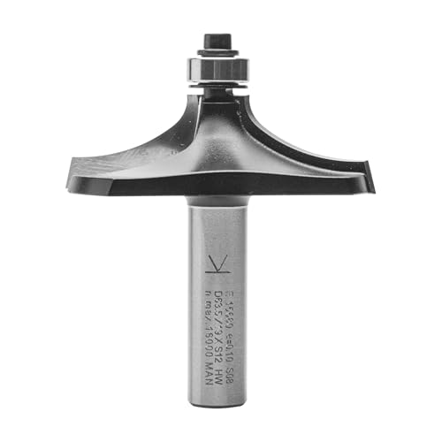ENT 15680 Formfräser HW, Schaft (S) 12 mm, Durchmesser (D) 63,5 mm, NL1 20 mm, NL2 13 mm, SL 40 mm, Form "A" mit Kugellager von ENT European Norm Tools