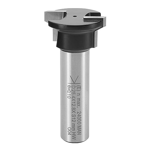 ENT 16290 Schubladen Verleimfräser HW, Schaft (S) 12 mm, Durchmesser (D1) 25,4 mm, NL1 12,7 mm, D2 19 mm, NL2 3,97 mm, SL 40 mm von ENT European Norm Tools