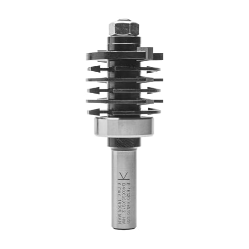 ENT 16320 Finger-Verleimfräser HW, Schaft (S) 12 mm, Durchmesser (D) 40 mm, NL 40 mm, T 6 mm, SL 32 mm, GL 96 mm von ENT European Norm Tools