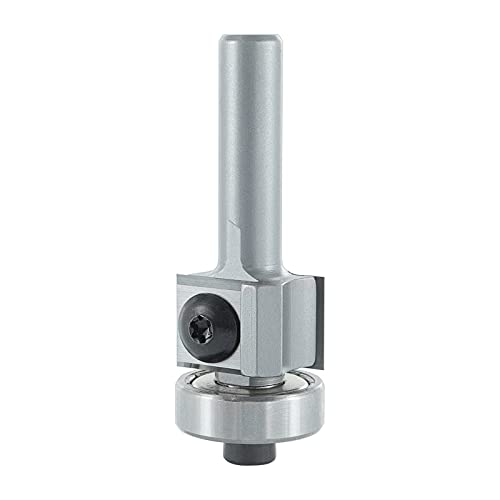 ENT 20290 Wendemesser Bündigfräser HW, Schaft (S) 8 mm, Durchmesser (D) 19 mm, NL 12 mm, GL 50 mm, SL 30 mm, mit Kugellager von ENT European Norm Tools