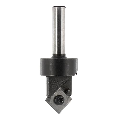 ENT 20300 Wendeplatten V-Nutfräser HW, Schaft (S) 8 mm, Durchmesser (D) 17 mm, NL 8,3 mm, E 90°, Z1, GL 63 mm von ENT European Norm Tools