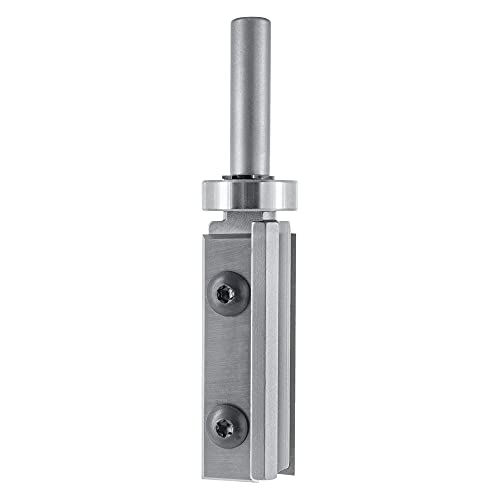 ENT 20328 Wendeplatten Bündigfräser HW, Schaft (S) 8 mm, Durchmesser (D) 19 mm, NL 49,5 mm, mit Kugellager von ENT European Norm Tools