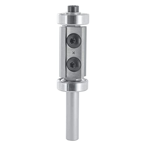 ENT 20409 Wendeplatten Bündigfräser HW, Schaft (S) 8 mm, Durchmesser (D) 19 mm, NL 30 mm, mit Kugellager, Wendemesser zweischneidig von ENT European Norm Tools