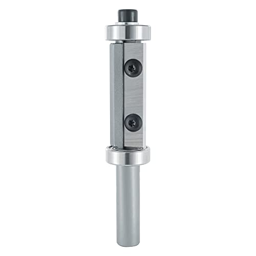 ENT 20422 Wendeplatten Bündigfräser HW, Schaft (S) 12 mm, Durchmesser (D) 22 mm, NL 50 mm, mit Kugellager von ENT European Norm Tools